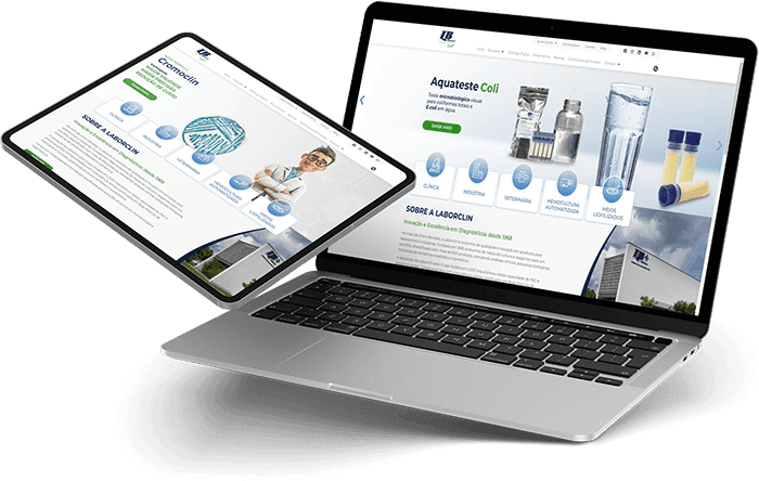 Marketing Digital Estratégico - Resultados Reais com a BGCOM | Curitiba e Mundo 3 BGCOM - BGCOM transformou o site da Laborclin tab e lap 1